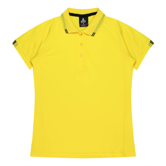 Watson Womens Polos Canary Black